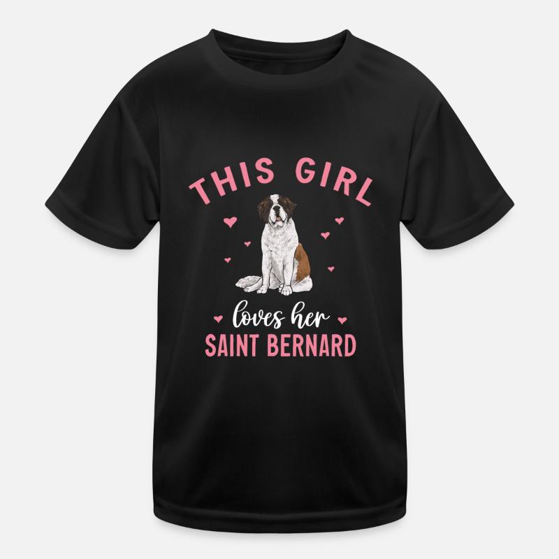Saint-Bernard Chien Saint-Bernard T-shirt sport Enfant