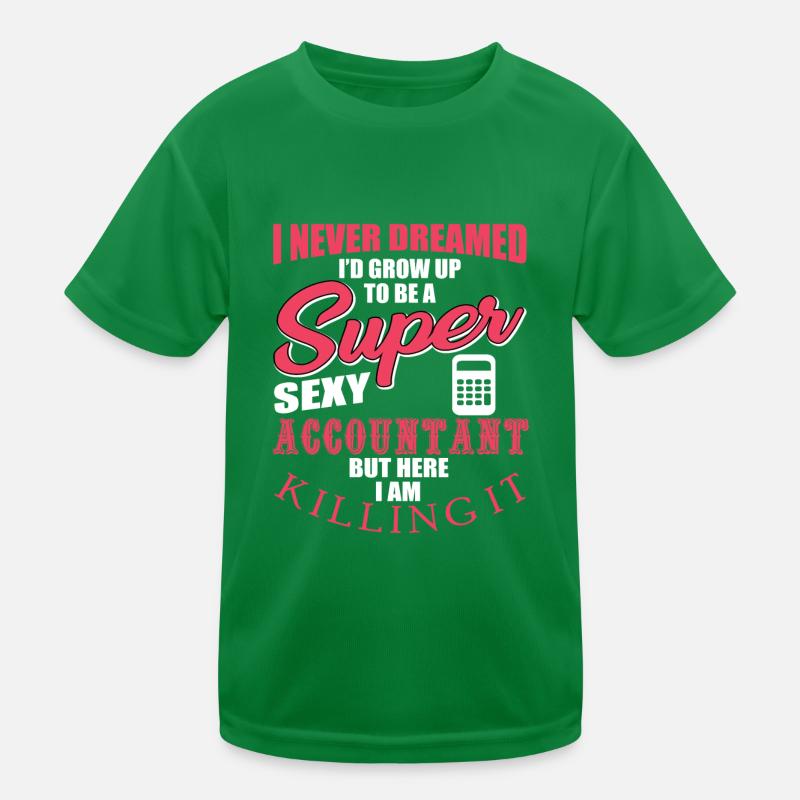 Funny Accountant Fun Kids Functional T-Shirt