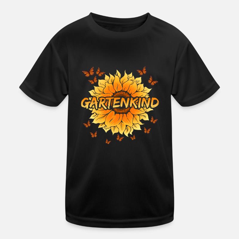 Gartenkind Sonnenblumen Kinder Gartenfreunde Kinder Funktions-T-Shirt