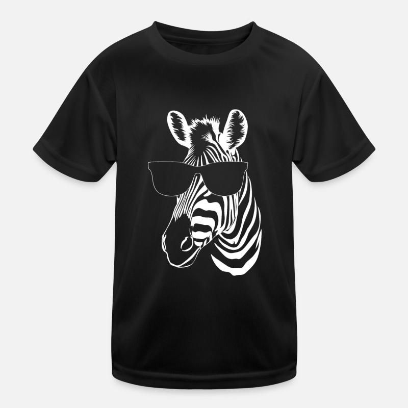 Zebra Kinder Funktions-T-Shirt