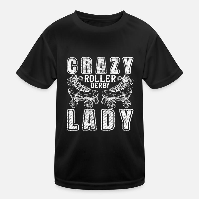 Roller derby - T-shirt sport Enfant - noir