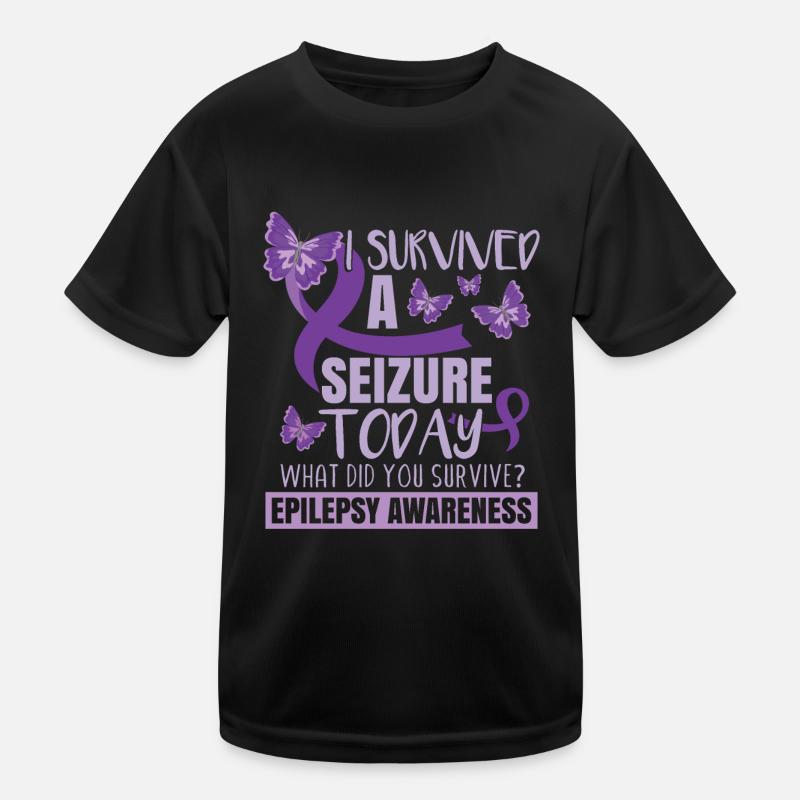 Ich überlebe heute einen Anfall Kinder Funktions-T-Shirt