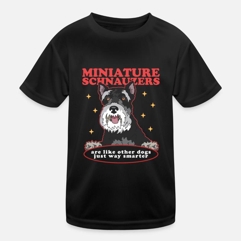 Schnauzer miniature propriétaire Schnauzer chien cadeau T-shirt sport Enfant