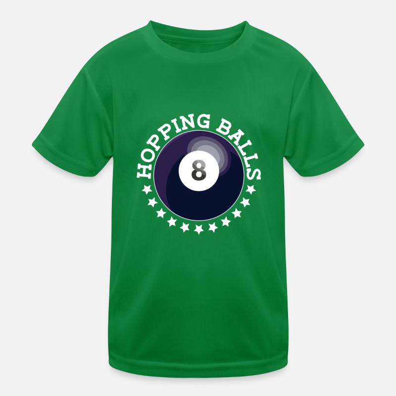 Bouncing Balls - Funny Billiards Kids Functional T-Shirt