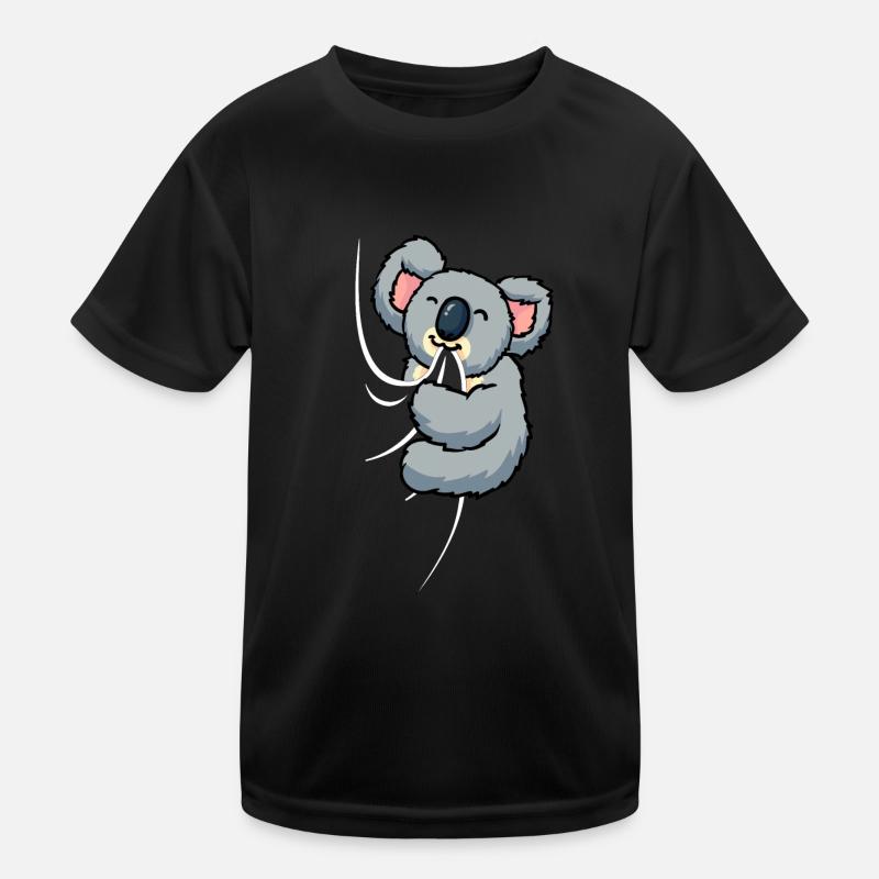 Mignon Koala Tissu Mordant Sucer Koala T-shirt sport Enfant