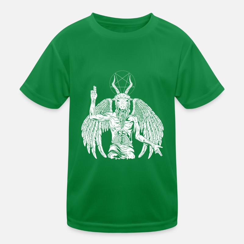 Teufel Baphomet Gothic Ziege Kinder Funktions-T-Shirt