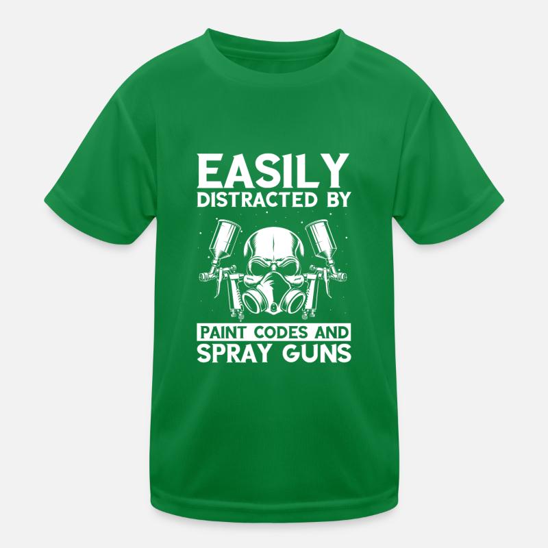 Body technician saying for car painters Kids Functional T-Shirt