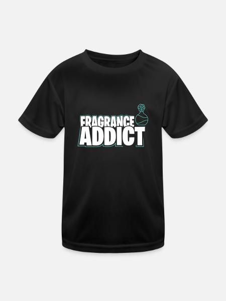Parfüm Fragrance Perfüm Perfume Parfum Duft - Kinder Funktions-T-Shirt - Schwarz - Vorne