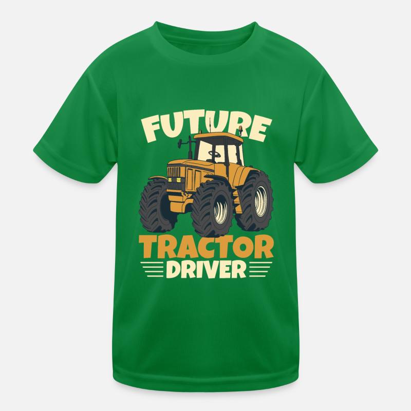 Künftiger Traktorfahrer Kinder Funktions-T-Shirt