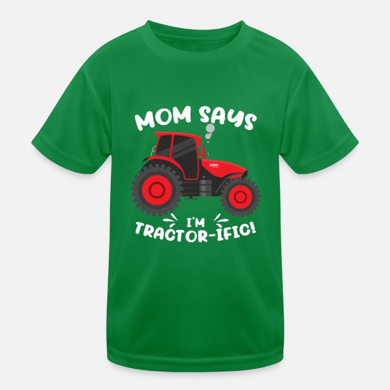Mama sagt, ich bin Traktor-ific | Boy Farmer Traktor Kinder Funktions-T-Shirt