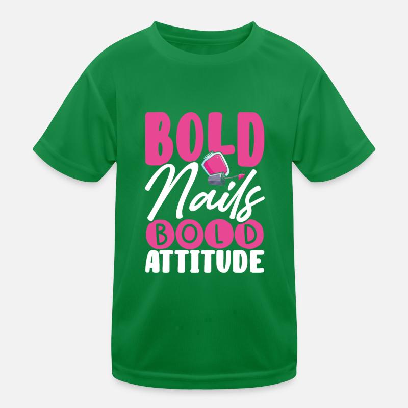 Bold nails, bold attitude Kids Functional T-Shirt