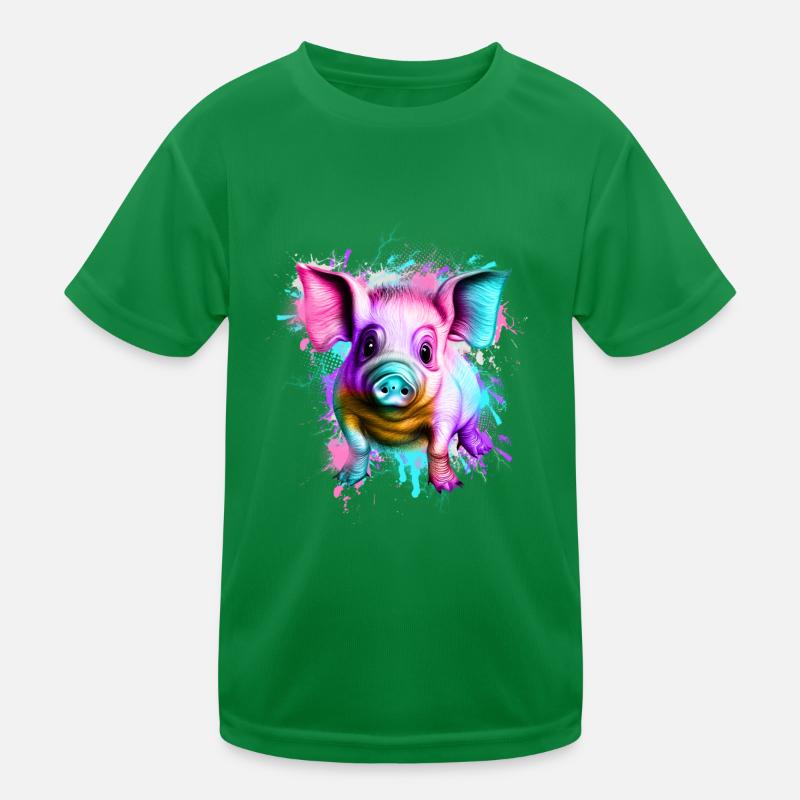 Cochon T-shirt sport Enfant