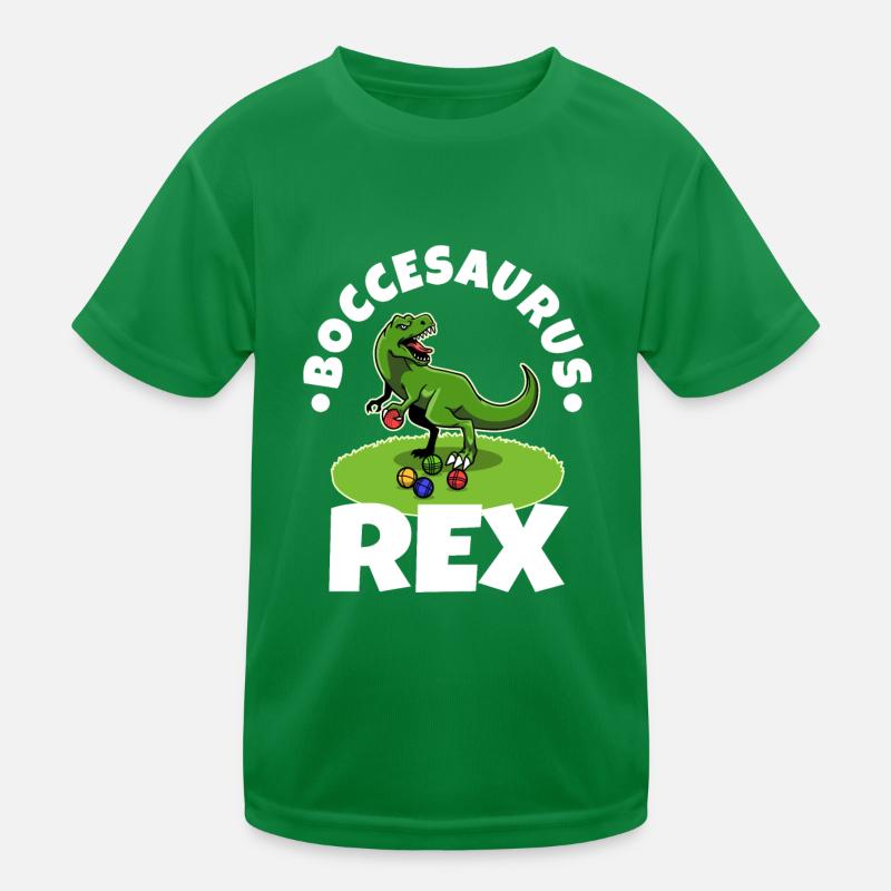 Boccesaurus Rex Kinder Funktions-T-Shirt