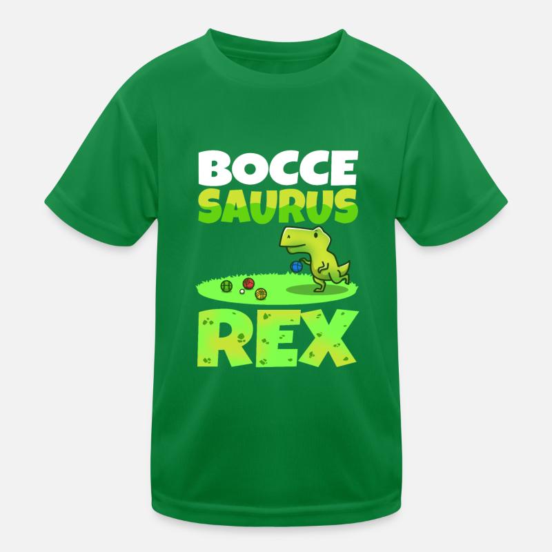 Boccesaurus Rex Kinder Funktions-T-Shirt