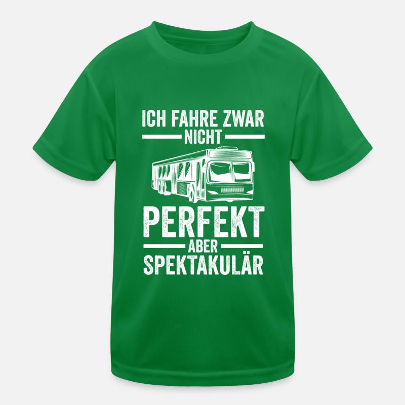 Bus Busfahrer Kinder Funktions-T-Shirt
