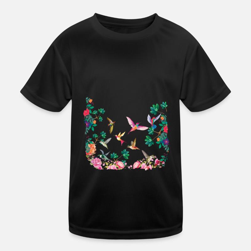 Tropical Birds Paradise Decor Surf Hello Summer T-shirt sport Enfant