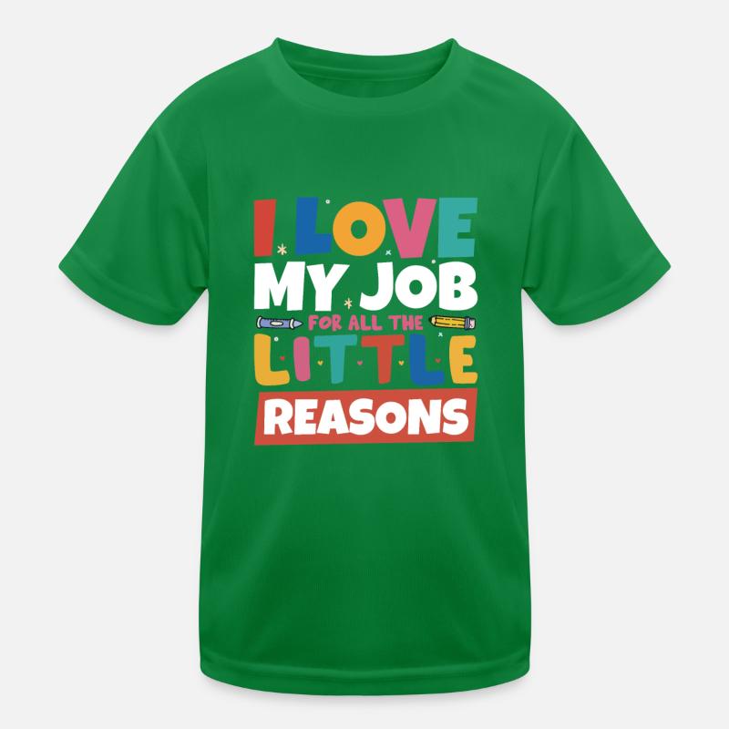 Netter Schullehrer Kinder Funktions-T-Shirt