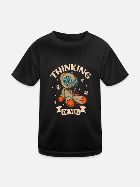Sorcière Occulte Gothique Sombre Satanique Impie - T-shirt sport Enfant - noir - Devant