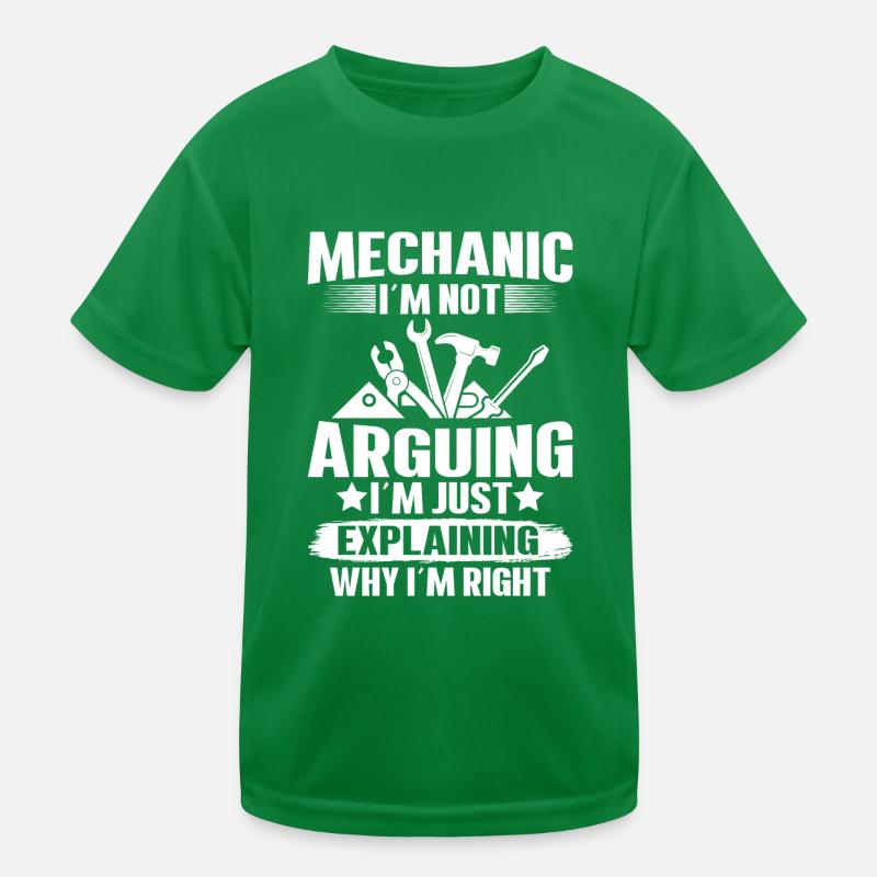 Mechanic, I'm not arguing, I'm just explaining Kids Functional T-Shirt