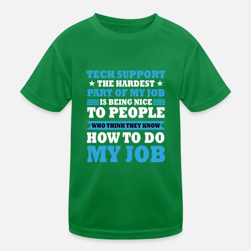 Lustiger Technischer Support Witz Kostüm Kinder Funktions-T-Shirt