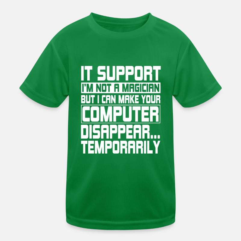 Lustiger IT Support Computeringenieur Kinder Funktions-T-Shirt