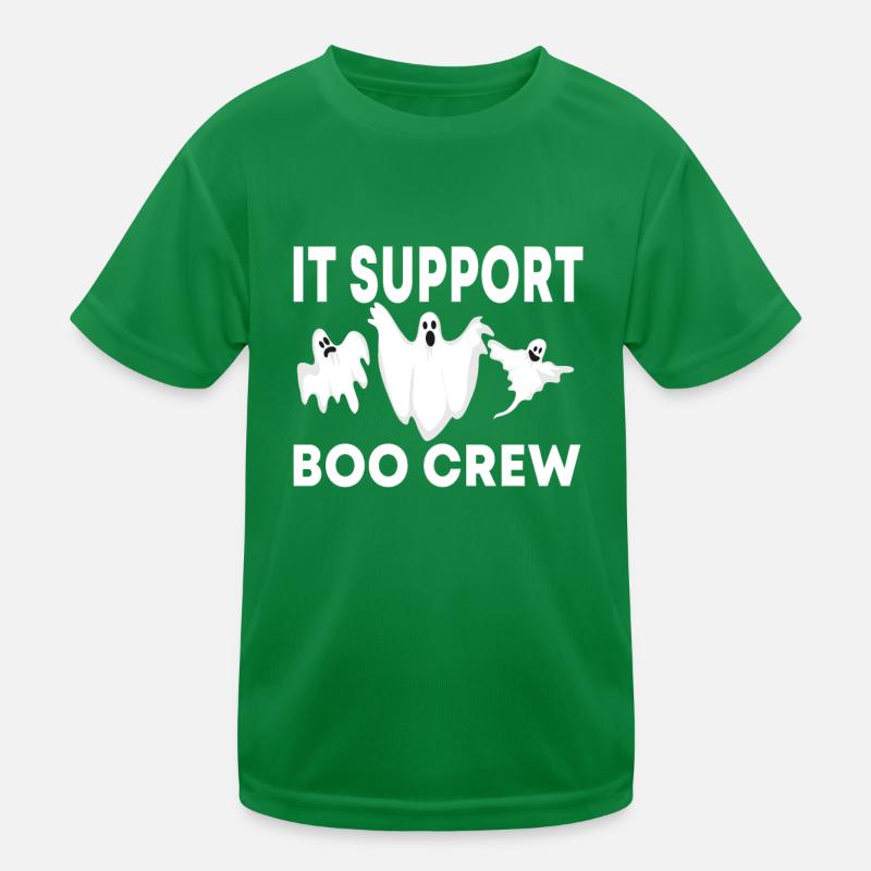 Lustiger IT Support Boo Crew Halloween Kinder Funktions-T-Shirt