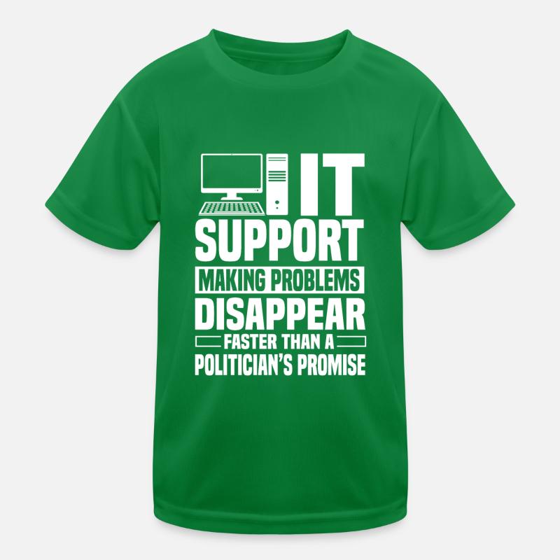 IT Support Kinder Funktions-T-Shirt