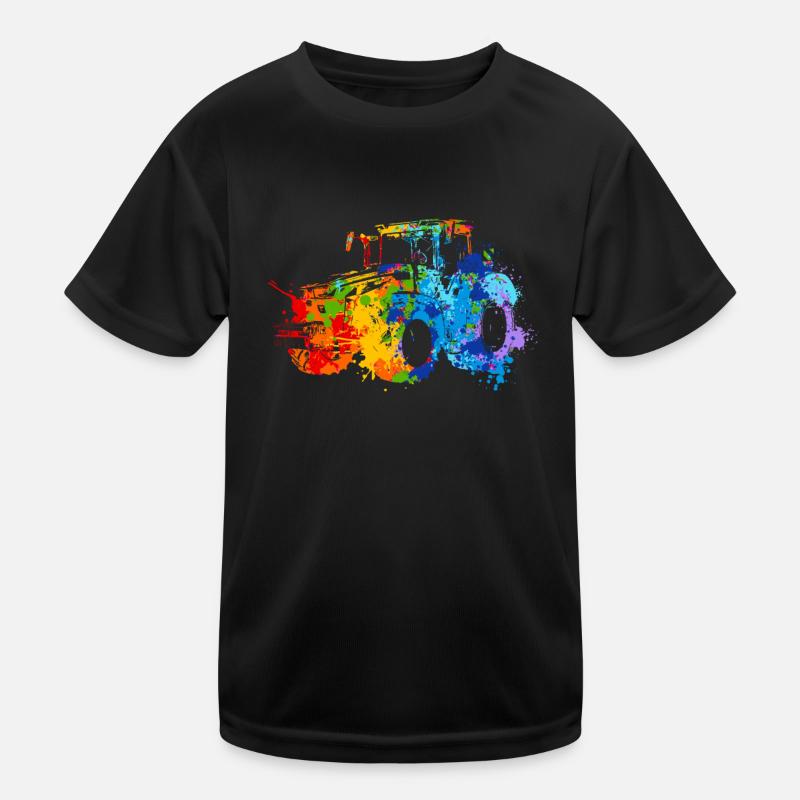 Splash Traktor Kinder Funktions-T-Shirt