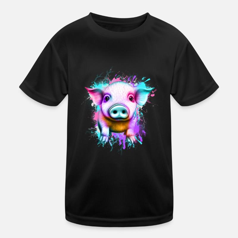 Pig Kids Functional T-Shirt