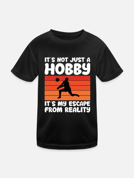 Ce n’est pas seulement un passe-temps, c’est mon évasion - T-shirt sport Enfant - noir - Devant