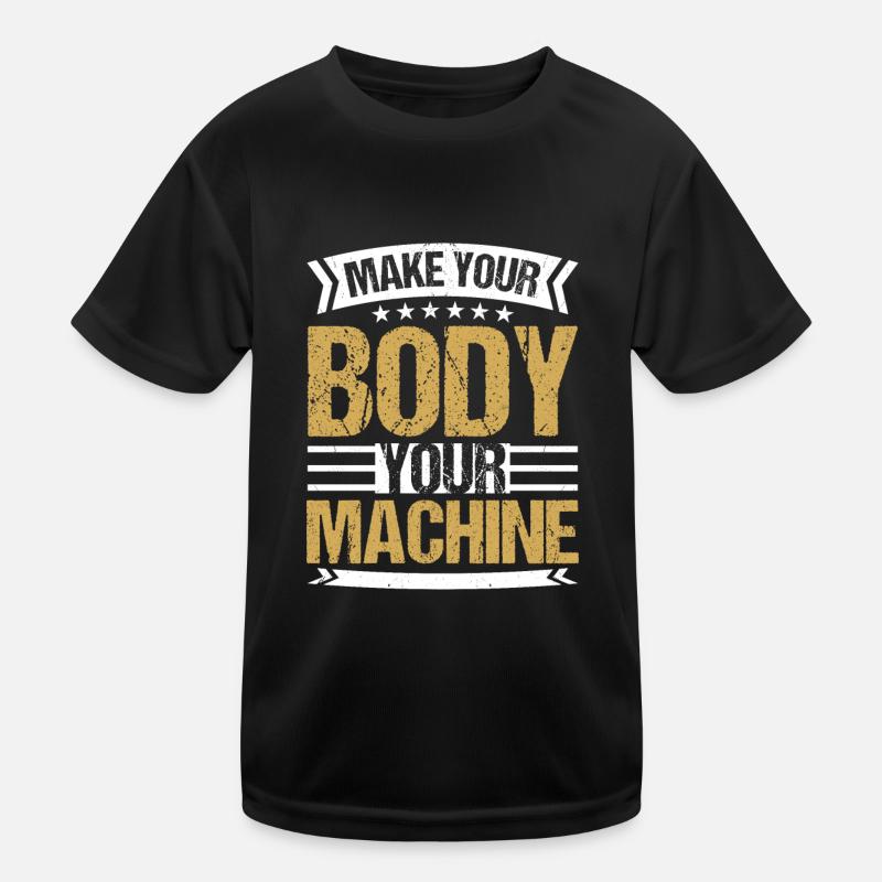 Faites de votre corps votre machine de musculation Workou T-shirt sport Enfant