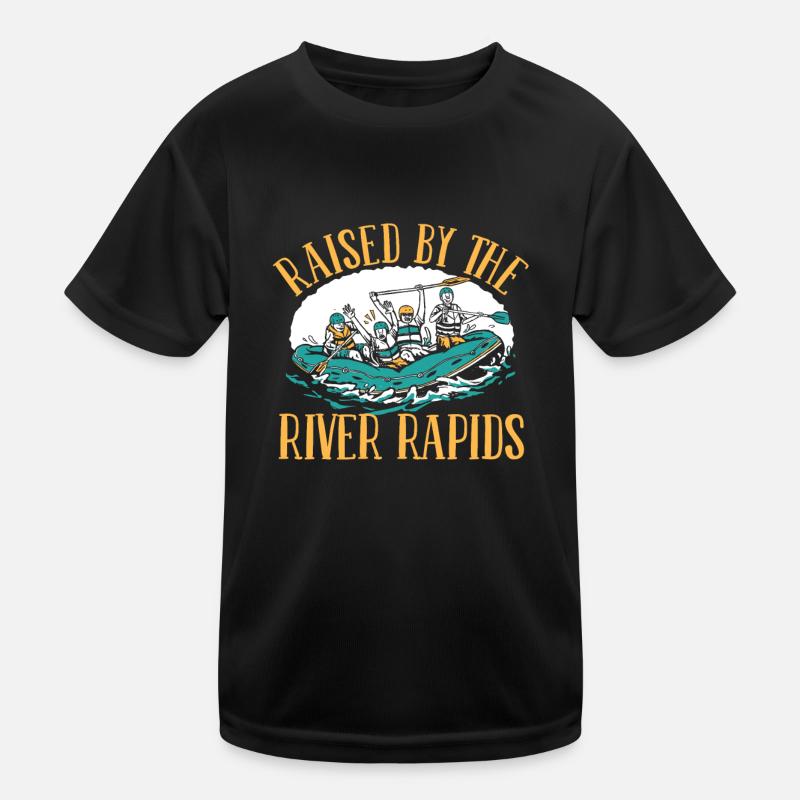 Rafting Erzogen Wildwasser Rafting Kinder Funktions-T-Shirt