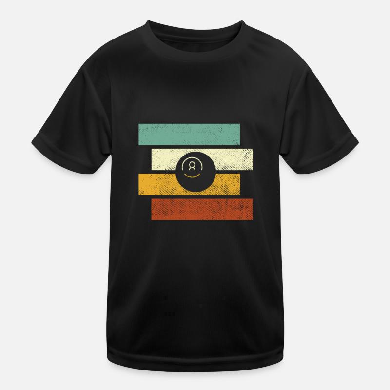 Billiard Retro Kinder Funktions-T-Shirt