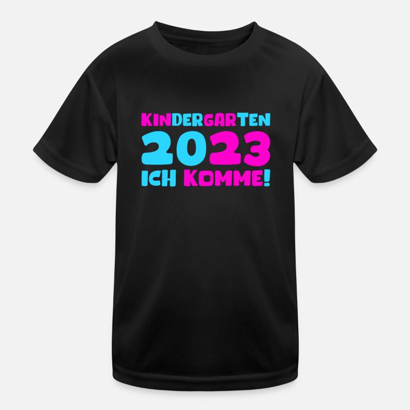 Kindergarten 2023 Ich Komme Mädchen Kita Geschenk Kinder Funktions-T-Shirt