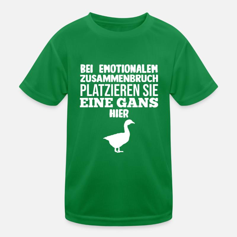 Gans Gänse Kinder Funktions-T-Shirt