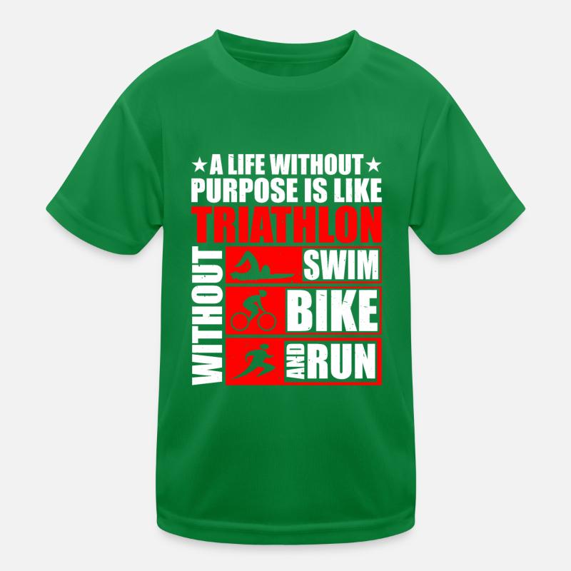 C’est comme un triathlon sans vélo de natation et courir 3 T-shirt sport Enfant