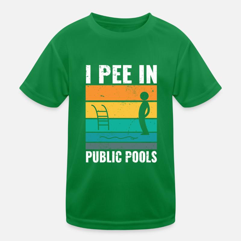 Je fais dans les piscines drôle Peeing dans les piscines Humour T-shirt sport Enfant