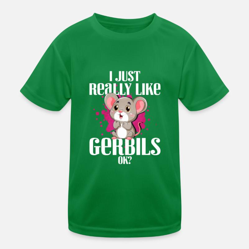 Gerbil Mouse Gift Kids Functional T-Shirt