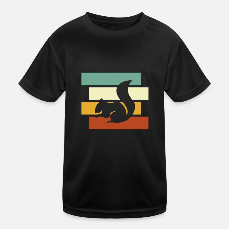 Écureuil Rétro T-shirt sport Enfant