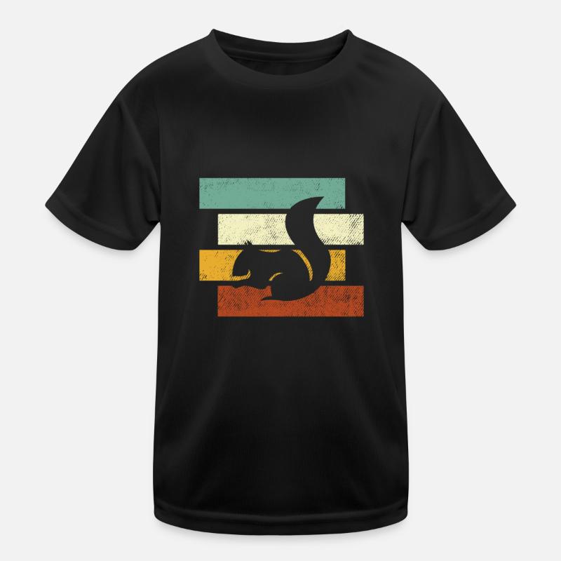 Écureuil Rétro T-shirt sport Enfant
