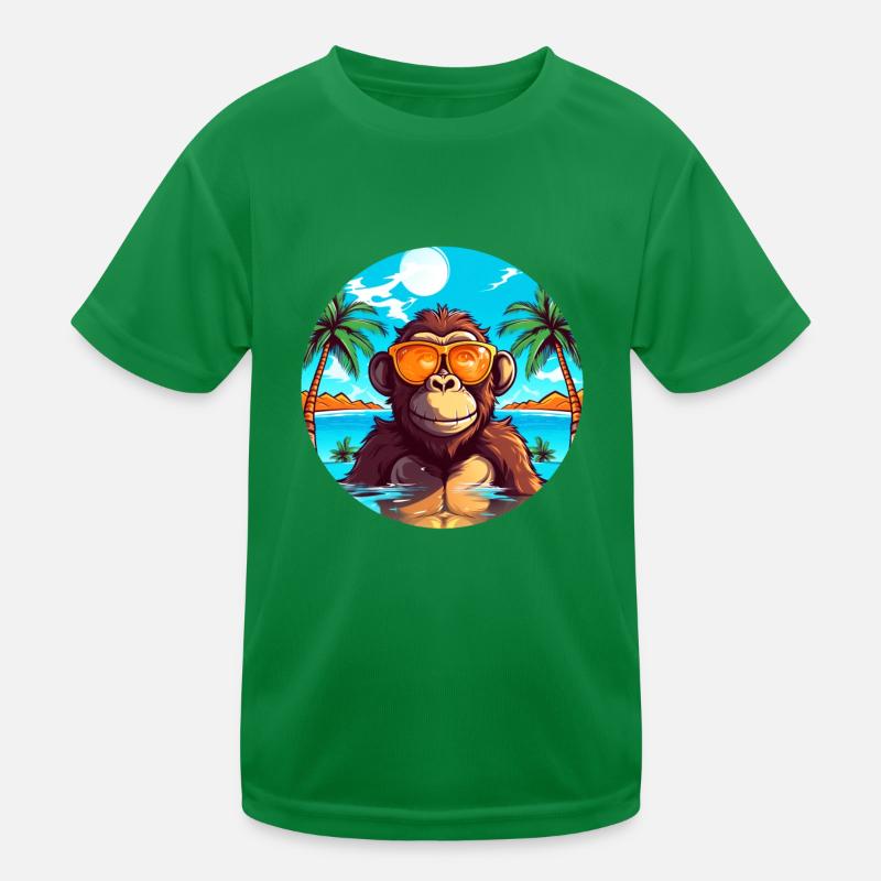Singing Around à la plage: un cadeau d’été unique T-shirt sport Enfant