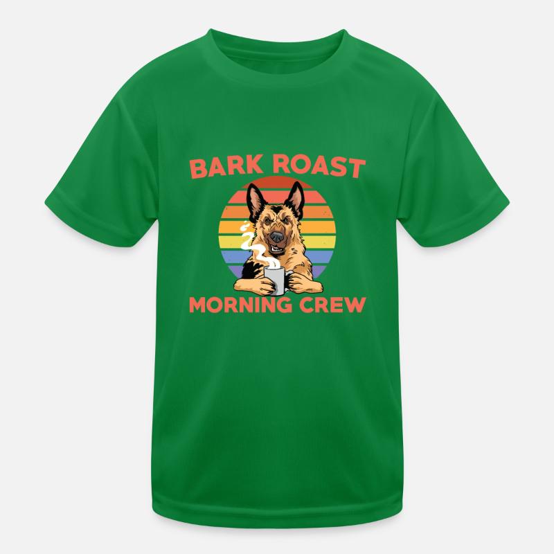 Lustiger Dunkler Kaffee Hund Schwarzer Kaffee Kinder Funktions-T-Shirt