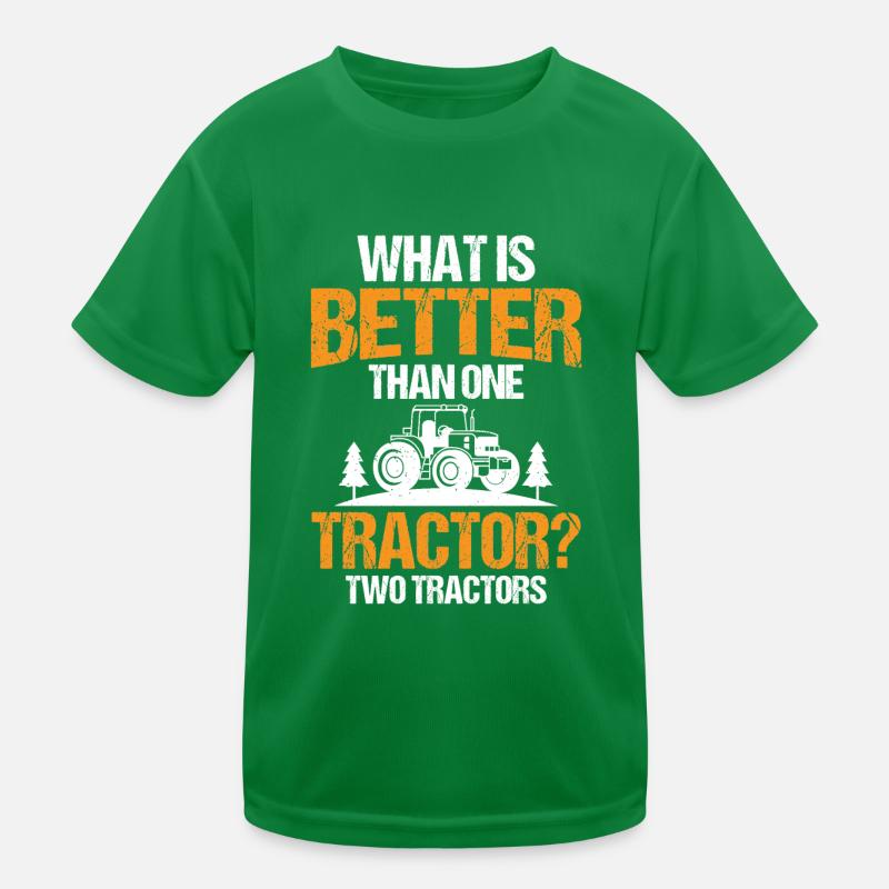 Was Ist Besser Als Ein Traktor? Zwei Traktoren Kinder Funktions-T-Shirt