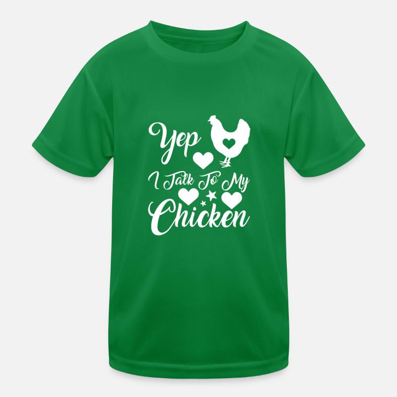 Chicken Lover Chicken Farmer Kids Functional T-Shirt