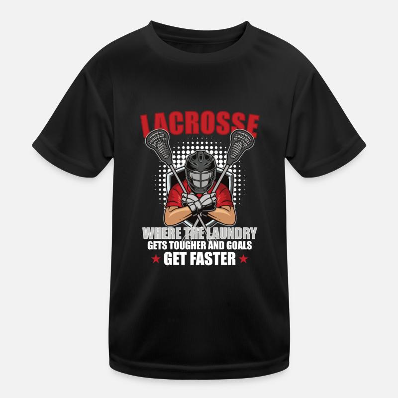 Lacrosse player Lacrosse trainer Lax Player Kids Functional T-Shirt