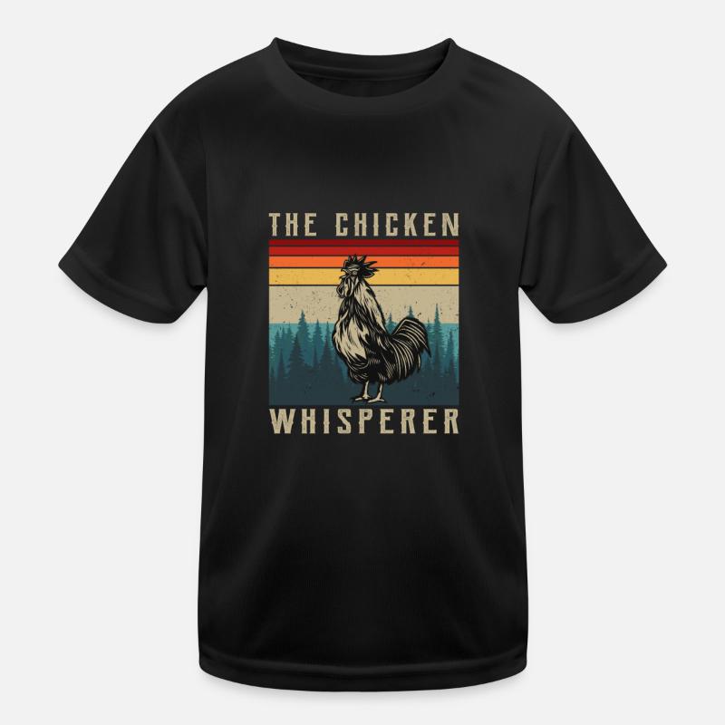 Hühnerliebhaber Hühnerbauer Kinder Funktions-T-Shirt