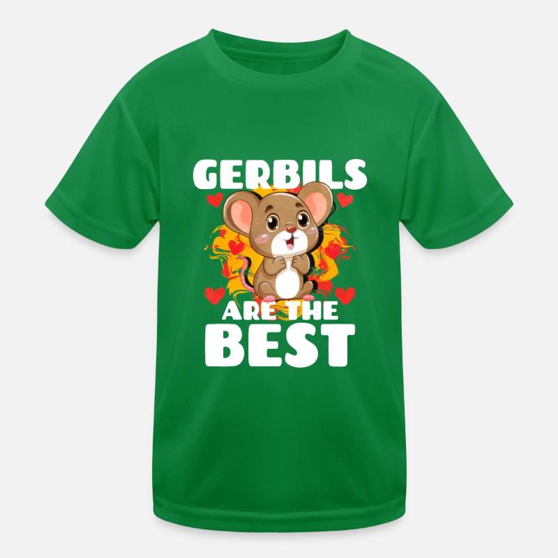 Gerbil Mouse Gift Kids Functional T-Shirt