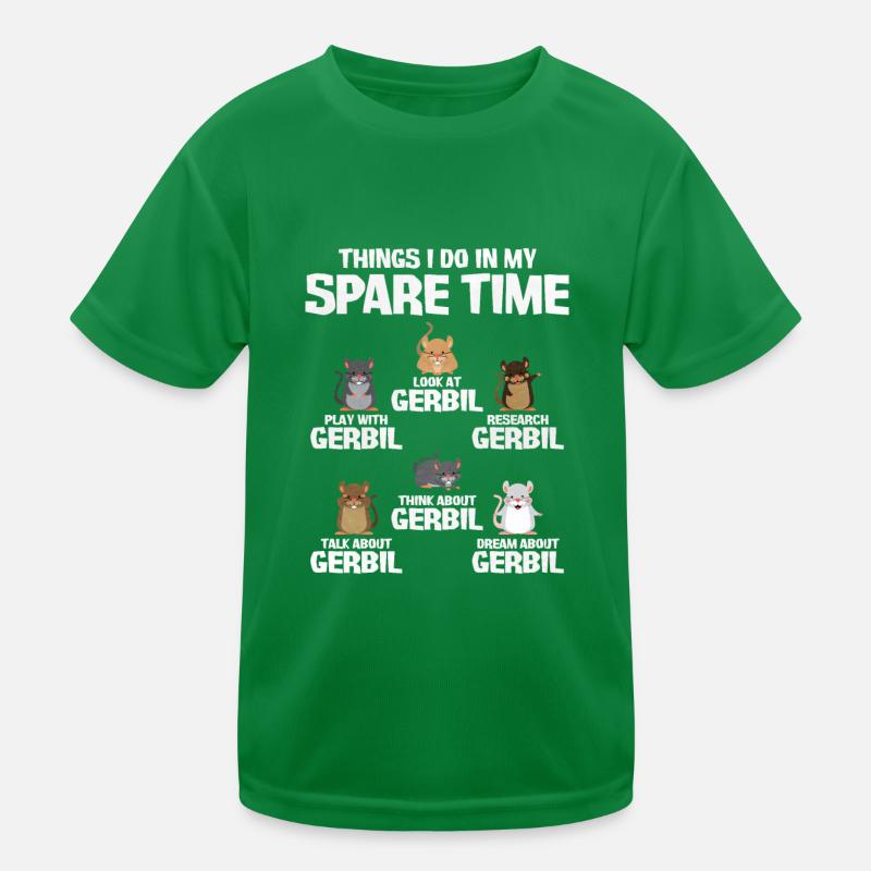 Gerbil Mouse Gift Kids Functional T-Shirt