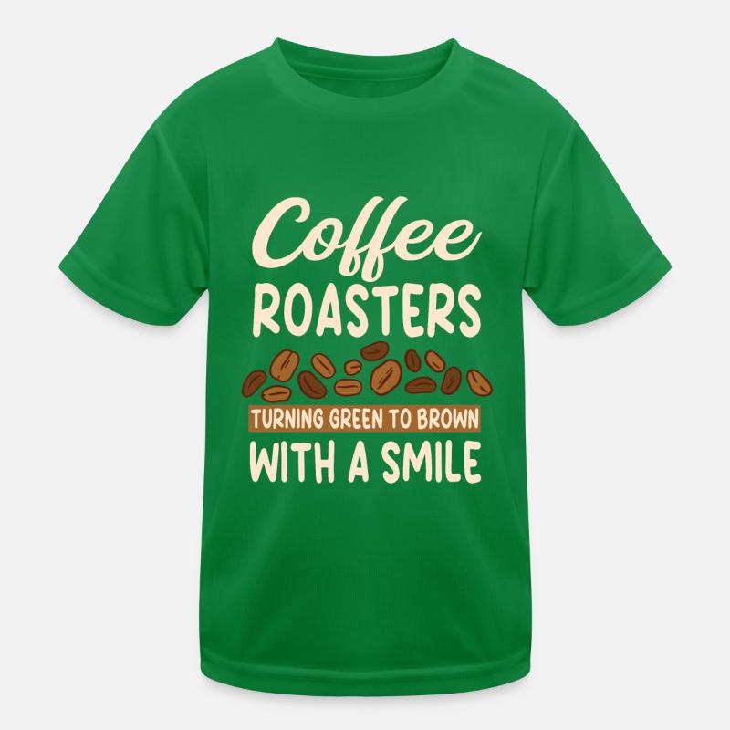 Great Coffee Roasting Outfit Kids Functional T-Shirt