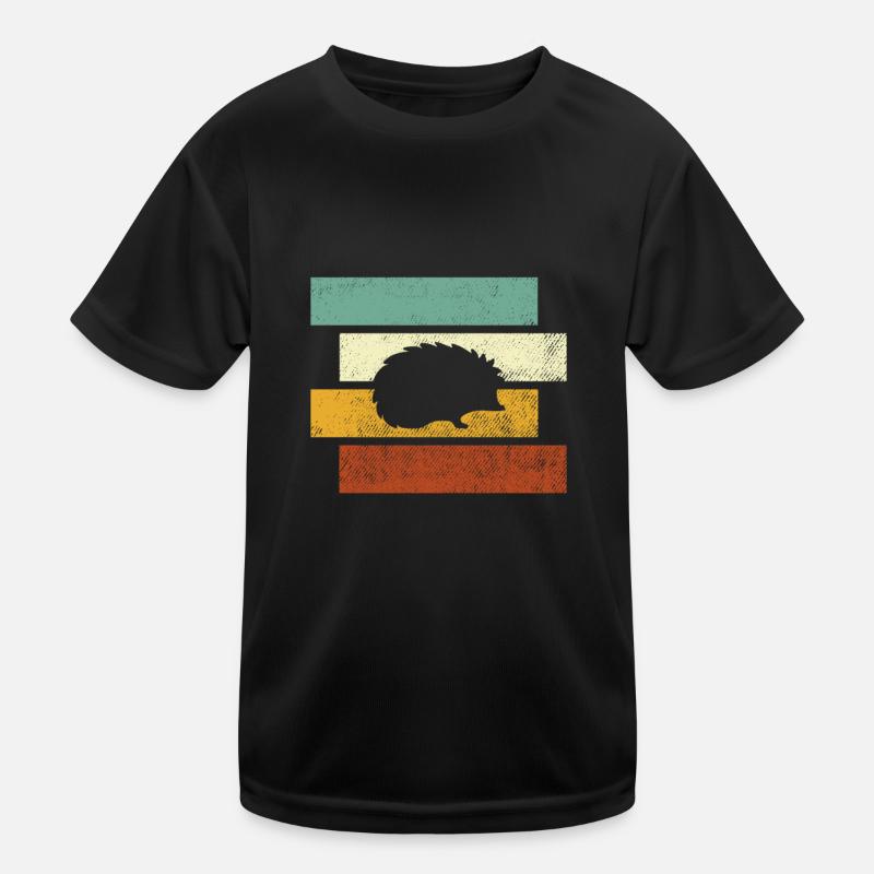 Igel Retro Kinder Funktions-T-Shirt